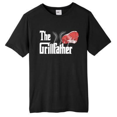 The Grillfather Bbq Grill Smoker Barbecue Grilling Gift Meaningful Gift Tall Fusion ChromaSoft Performance T-Shirt