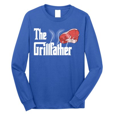 The Grillfather Bbq Grill Smoker Barbecue Grilling Gift Meaningful Gift Long Sleeve Shirt