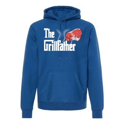 The Grillfather Bbq Grill Smoker Barbecue Grilling Gift Meaningful Gift Premium Hoodie