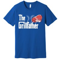 The Grillfather Bbq Grill Smoker Barbecue Grilling Gift Meaningful Gift Premium T-Shirt