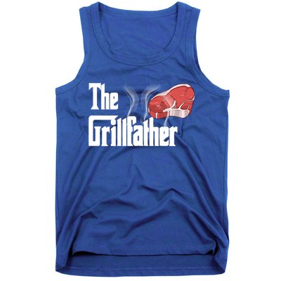 The Grillfather Bbq Grill Smoker Barbecue Grilling Gift Meaningful Gift Tank Top