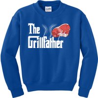 The Grillfather Bbq Grill Smoker Barbecue Grilling Gift Meaningful Gift Kids Sweatshirt