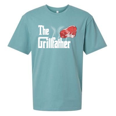 The Grillfather Bbq Grill Smoker Barbecue Grilling Gift Meaningful Gift Sueded Cloud Jersey T-Shirt