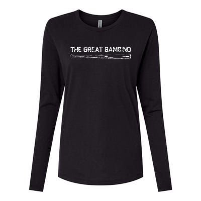 The Great Bambino Baseball Legend Sports Gift Light Womens Cotton Relaxed Long Sleeve T-Shirt