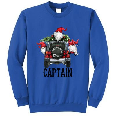 Thankful Grateful Blessed Captain Grandpa Gift Meaningful Gift Sweatshirt