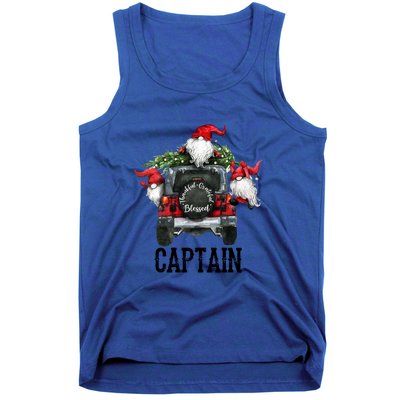 Thankful Grateful Blessed Captain Grandpa Gift Meaningful Gift Tank Top