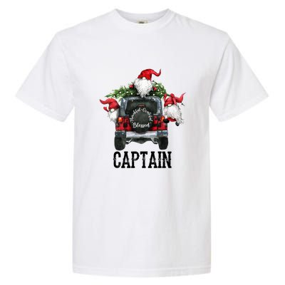 Thankful Grateful Blessed Captain Grandpa Gift Meaningful Gift Garment-Dyed Heavyweight T-Shirt