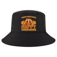 Thankful Grateful Blessed Happy Thanksgiving Turkey Cool Comfort Performance Bucket Hat