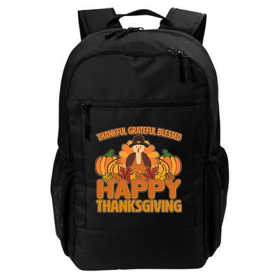 Thankful Grateful Blessed Happy Thanksgiving Turkey Backpack