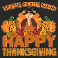 Thankful Grateful Blessed Happy Thanksgiving Turkey Adult Drive Performance Visor