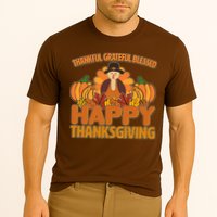 Thankful Grateful Blessed Happy Thanksgiving Turkey Performance Shirt
