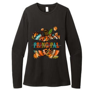 Thankful Grateful Blessed Principal Graphic Pumpkin Autumn Gift Womens CVC Long Sleeve Shirt