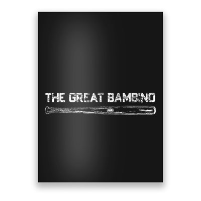 The Great Bambino Baseball Legend Sports Gift Light Poster