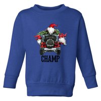 Thankful Grateful Blessed Champ Grandpa Gift Toddler Sweatshirt