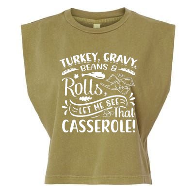 Turkey Gravy Beans & Rolls For Thanksgiving Garment-Dyed Women's Muscle Tee