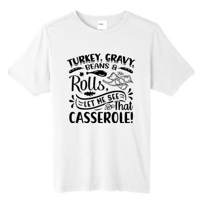 Turkey Gravy Beans & Rolls For Thanksgiving Tall Fusion ChromaSoft Performance T-Shirt