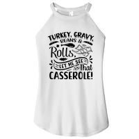 Turkey Gravy Beans & Rolls For Thanksgiving Women's Perfect Tri Rocker Tank