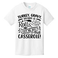 Turkey Gravy Beans & Rolls For Thanksgiving Kids T-Shirt