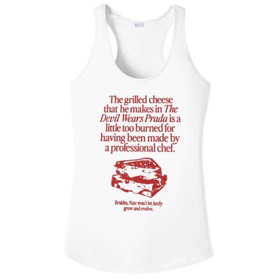 The Grilled Cheese From The Devil Wears Prada Is Burned Ladies PosiCharge Competitor Racerback Tank