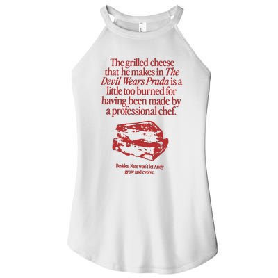 The Grilled Cheese From The Devil Wears Prada Is Burned Women’s Perfect Tri Rocker Tank