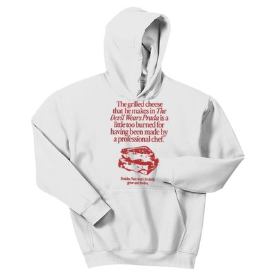 The Grilled Cheese From The Devil Wears Prada Is Burned Kids Hoodie