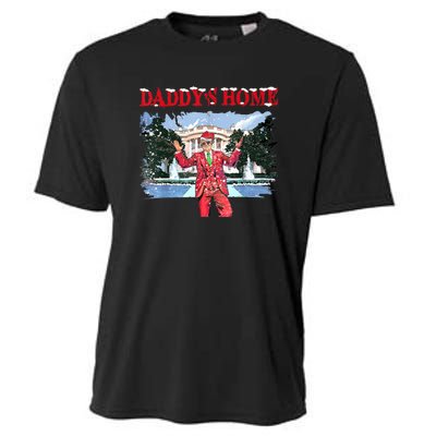 Trump Girl Christmas 2024 Daddys Home Cooling Performance Crew T-Shirt