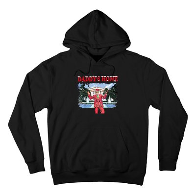 Trump Girl Christmas 2024 Daddys Home Hoodie