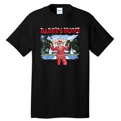 Trump Girl Christmas 2024 Daddys Home Tall T-Shirt