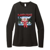 Trump Girl Christmas 2024 Daddys Home Womens CVC Long Sleeve Shirt