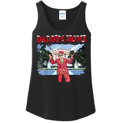 Trump Girl Christmas 2024 Daddys Home Ladies Essential Tank