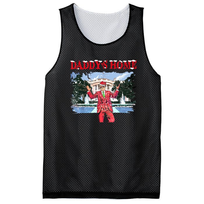 Trump Girl Christmas 2024 Daddys Home Mesh Reversible Basketball Jersey Tank