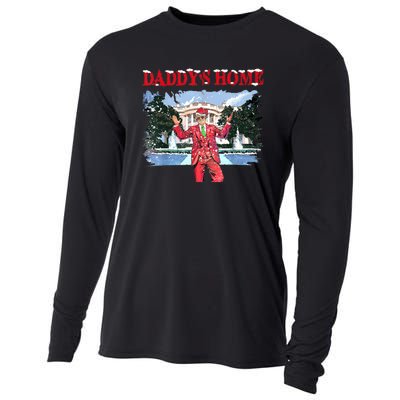 Trump Girl Christmas 2024 Daddys Home Cooling Performance Long Sleeve Crew