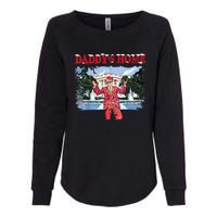 Trump Girl Christmas 2024 Daddys Home Womens California Wash Sweatshirt