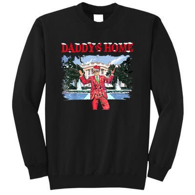 Trump Girl Christmas 2024 Daddys Home Tall Sweatshirt