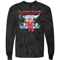 Trump Girl Christmas 2024 Daddys Home Tie-Dye Long Sleeve Shirt