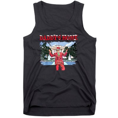 Trump Girl Christmas 2024 Daddys Home Tank Top