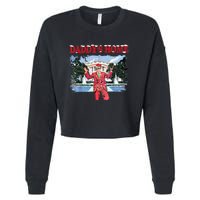 Trump Girl Christmas 2024 Daddys Home Cropped Pullover Crew