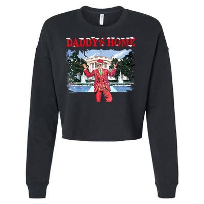 Trump Girl Christmas 2024 Daddys Home Cropped Pullover Crew