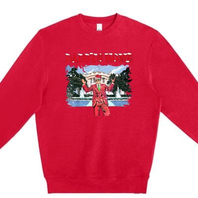 Trump Girl Christmas 2024 Daddys Home Premium Crewneck Sweatshirt