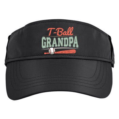 T-Ball Grandpa Cute Tee-Ball Grandchild Tball Game Day Match Adult Drive Performance Visor