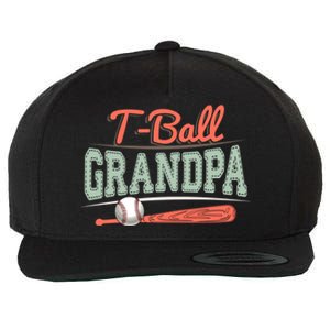 T-Ball Grandpa Cute Tee-Ball Grandchild Tball Game Day Match Wool Snapback Cap