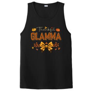 Thankful Glamma Coquette Fall Pumpkin Thanksgiving PosiCharge Competitor Tank