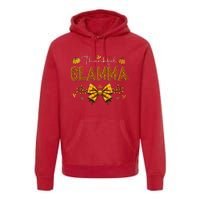 Thankful Glamma Coquette Fall Pumpkin Thanksgiving Premium Hoodie