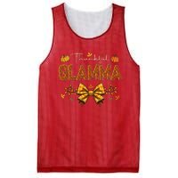 Thankful Glamma Coquette Fall Pumpkin Thanksgiving Mesh Reversible Basketball Jersey Tank