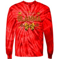 Thankful Glamma Coquette Fall Pumpkin Thanksgiving Tie-Dye Long Sleeve Shirt