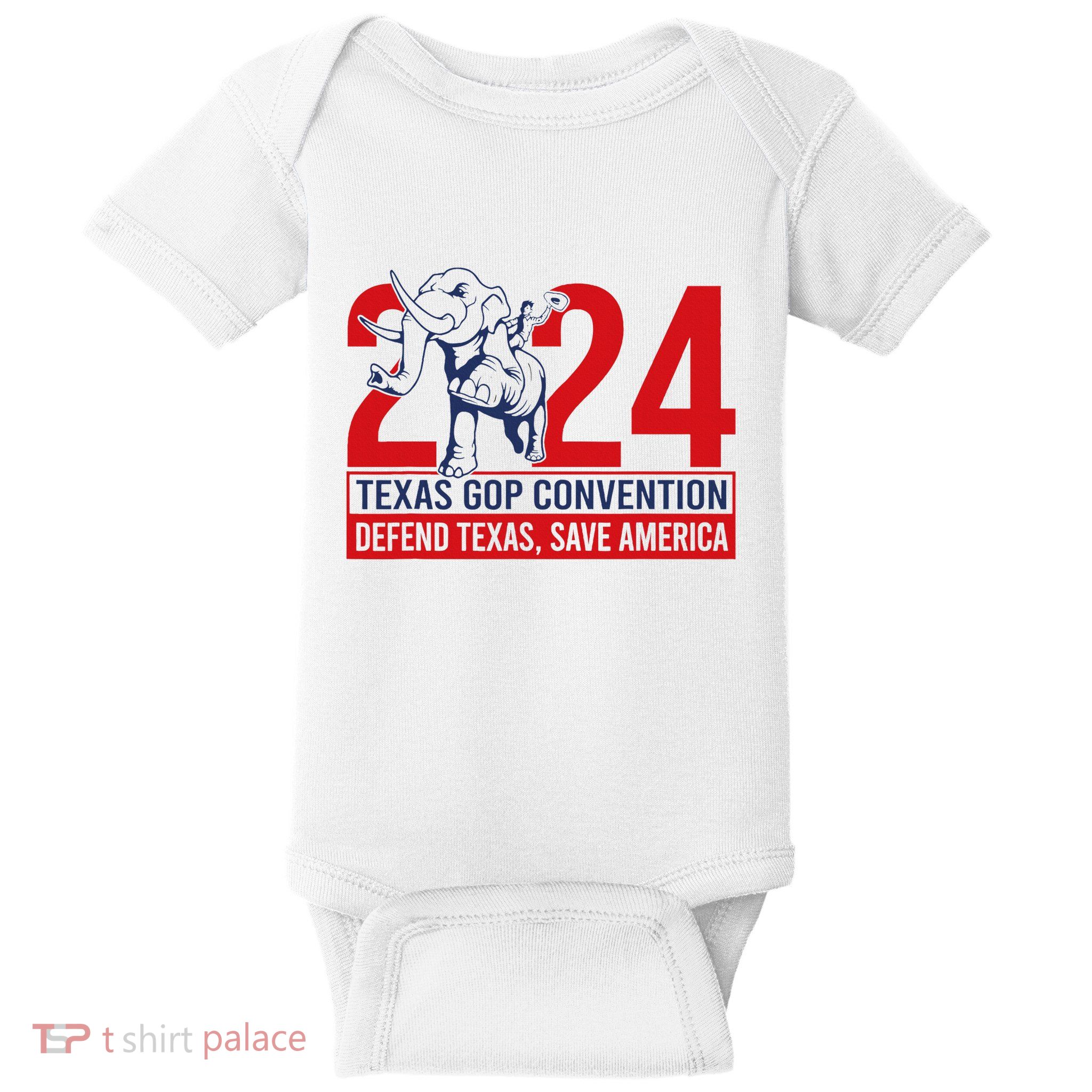 Texas Gop Convention Defend Texas Save America Baby Bodysuit