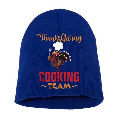 Thanksgiving Gift Cooking Team Tees Mom Grandma Gift Short Acrylic Beanie