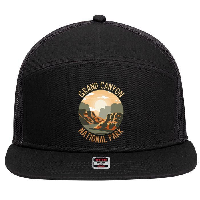 The Grand Canyon National Park Design 7 Panel Mesh Trucker Snapback Hat