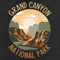 The Grand Canyon National Park Design 7 Panel Mesh Trucker Snapback Hat