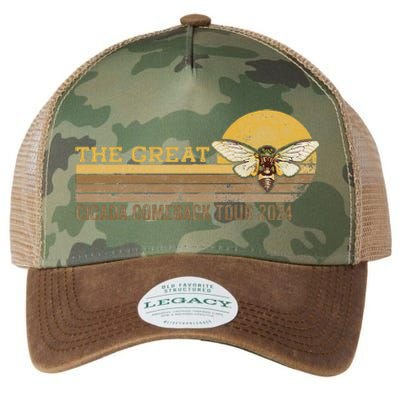 The Great Cicada Comeback 2024 Legacy Tie Dye Trucker Hat